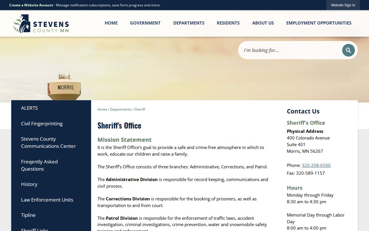 Stevens County Corrections release records and transport source